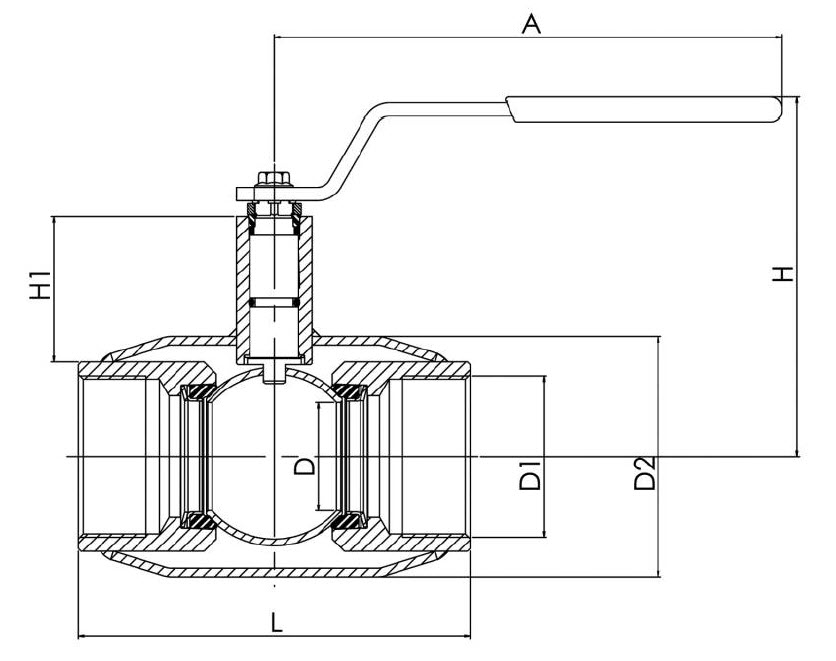 Краны шаровые чертежи dwg